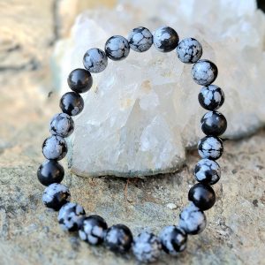 Obsidienne neigeuse