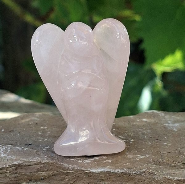 Ange en quartz rose