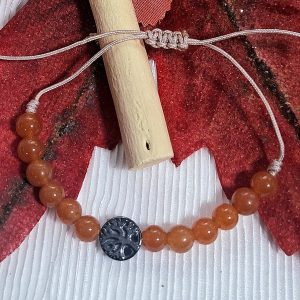 Bracelet  calcite orange