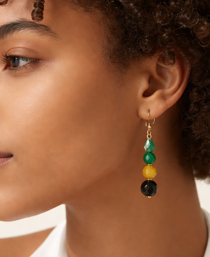 Boucle d'oreille en agate – Image 2