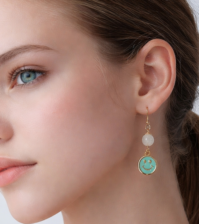 Boucle d'oreille en pierre de lune – Image 2