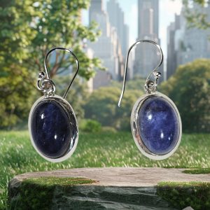 Boucle d'oreille en sodalite Argent 925