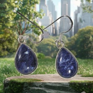 Boucle d'oreille en sodalite Argent 925