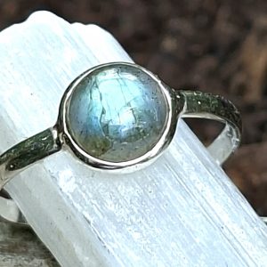 Bague labradorite et argent
