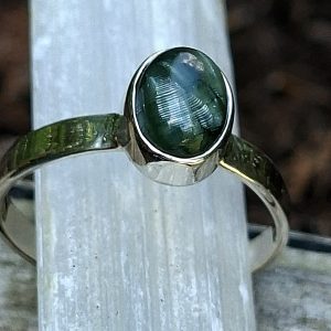 Bague séraphinite et argent