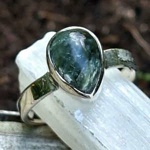 Bague séraphinite et argent