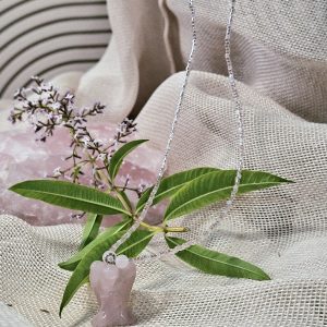 Collier ange en quartz rose