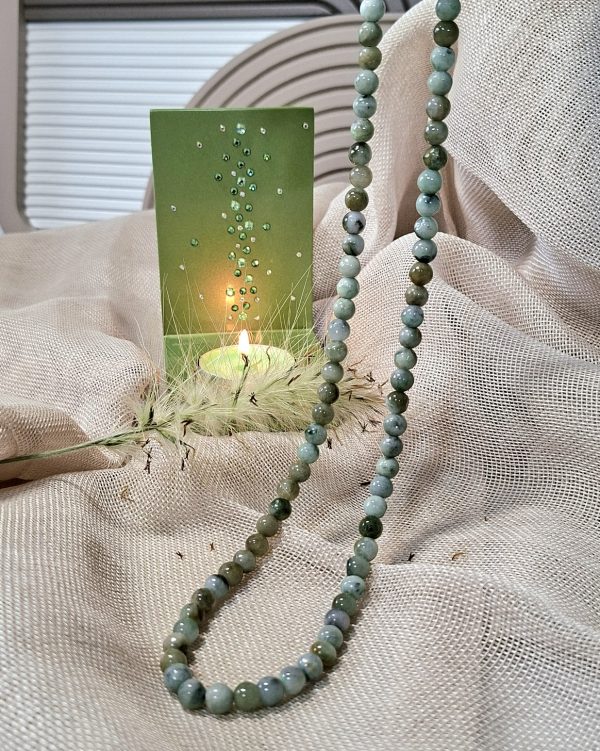 Collier jade vert