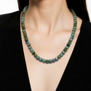 Collier jade vert