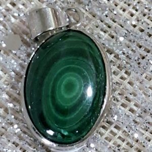 Malachite argent 925
