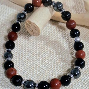 jaspe rouge tourmaline hématite