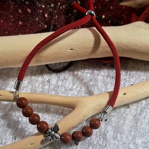 Bracelet jaspe rouge