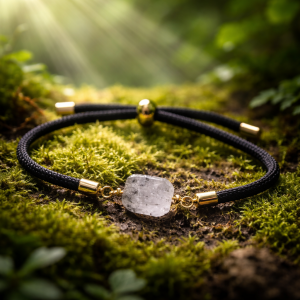 Bracelet quartz tourmaline