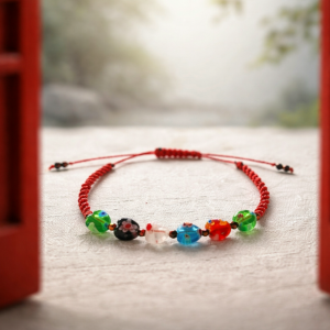 Bracelet cœurs en verre