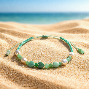 Bracelet en amazonite et chrysoprase
