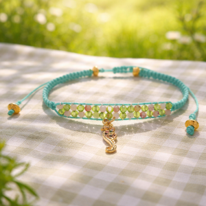 Bracelet opale rose péridot