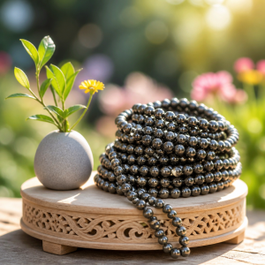 Fil de perles pyrite