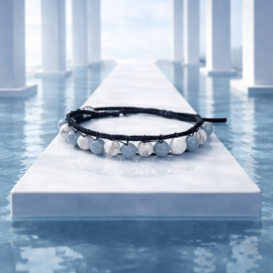 Bracelet howlite angélite