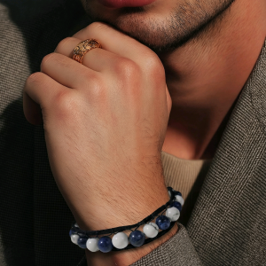 Bracelet howlite sodalite