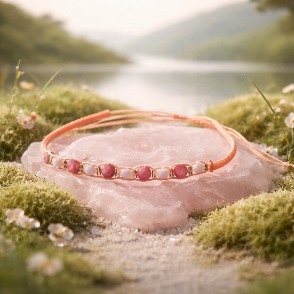 Bracelet quartz cerisier kunzite – Image 3