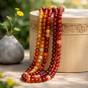 Fil de perles cornaline