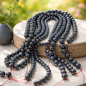 Fil de perles hématite