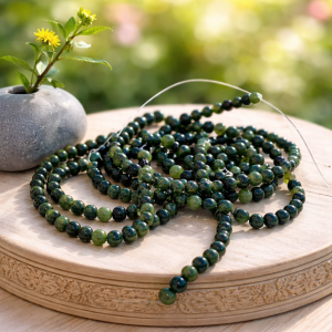 Fil de perles agate mousse