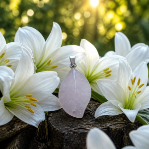 Feuille quartz rose