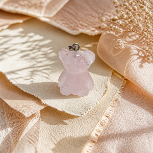 Nounours quartz rose