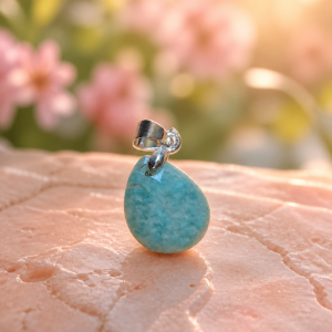 Goutte amazonite facettée