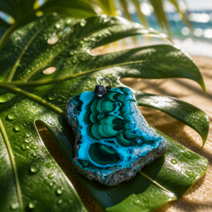 Pendentif en chrysocolle Ref: chry5