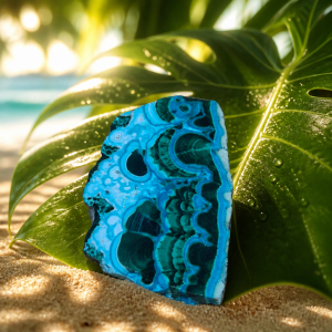 Pendentif en chrysocolle Ref: chry6