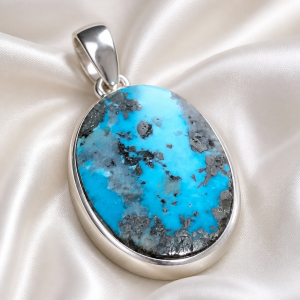 Turquoise d'Iran - argent Ref: tu1arg