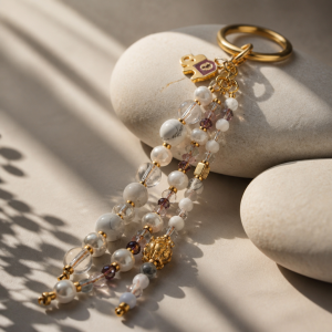 Bijoux décoratif howlite cristal de roche pierre d'eau