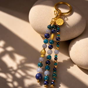 Bijoux décoratif lapis lazuli angélite apatite